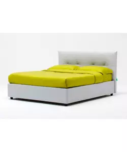 LETTO MATRIMONIALE CONTENITORE "EASY" PERLA 160X190 CM